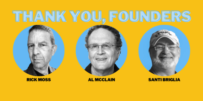 RetailWire Co-Founders: Rick Moss, Al McClain and Santi Briglia