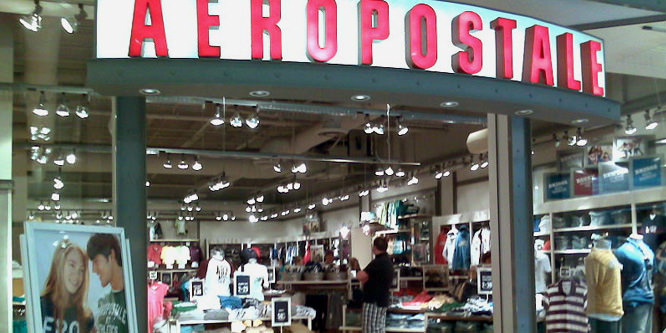 Why did mall landlords step in to save Aeropostale?