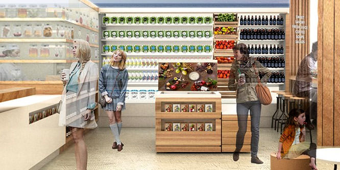 Is Chobani smart to open cafés in grocery stores?