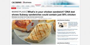 Will the soy-in-chicken report sink Subway?