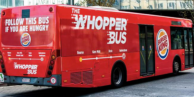 Burger King buses in customers in need of a Whopper fix