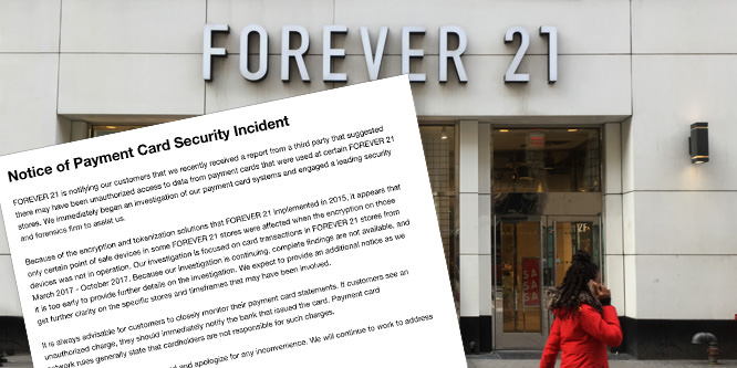 Will data breach concerns tank Forever 21’s holiday?