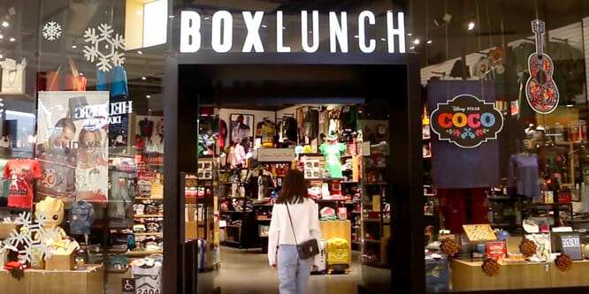 BoxLunch builds a shopping mall presence with built-in charity