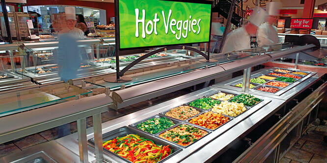Grocers hit restaurants in the gut with hot bars