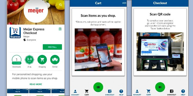 Meijer works to keep up with Kroger and Walmart with 'Shop & Scan' tech