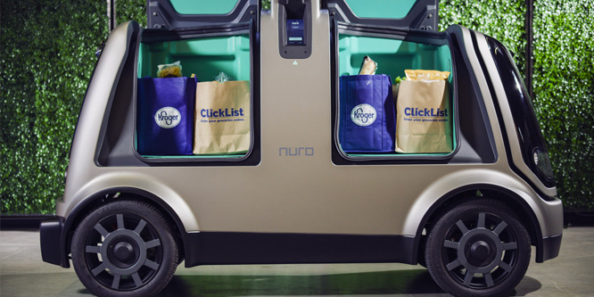 Kroger to deliver groceries using driverless cars