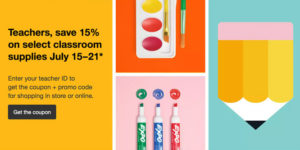 Target offers discounts as teachers prep for back-to-school