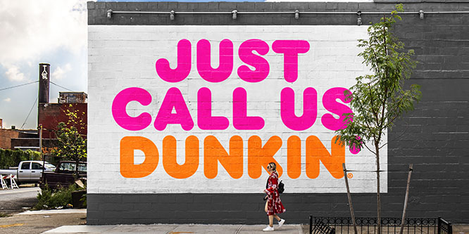 What’s Dunkin’ without Donuts in its name?