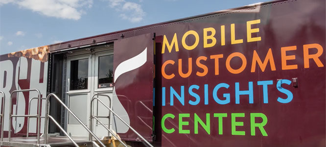 Hershey delivers category insights directly to retailers via tractor trailer