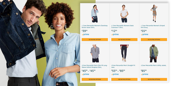 J.Crew makes the jump to Amazon’s marketplace