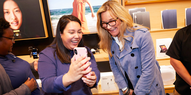 Angela Ahrendts talks about lessons learned at Apple