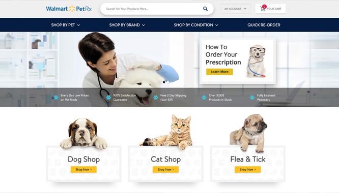 Will Walmart’s new online pet pharmacy and vet clinics draw more pet parents? 