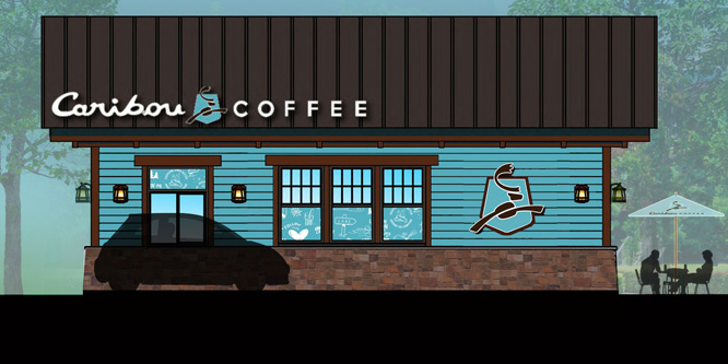 Caribou appears in Starbucks’ rearview with drive-thru concept