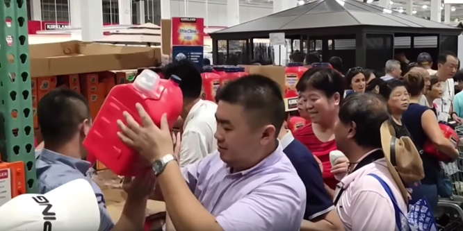 Costco’s first day in China gets wild