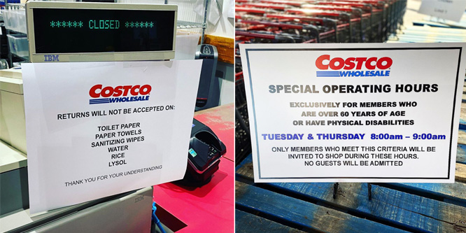 Costco is refusing returns on hoarded items