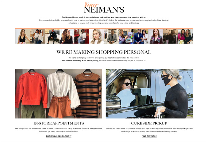 Neiman Marcus launches digital hub to bring the in-store experience online