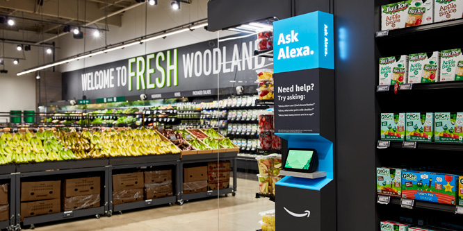 Amazon Fresh grocery store opens touting low prices and cashier-free checkout