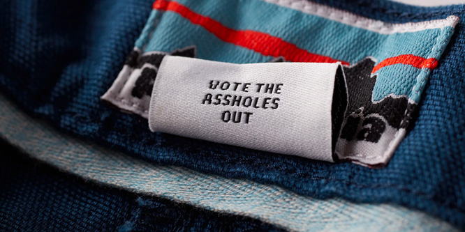 Patagonia wants to 'Vote the a**holes out'