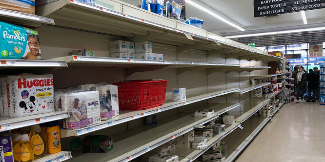 Will a new round of panic buying empty grocery store shelves?