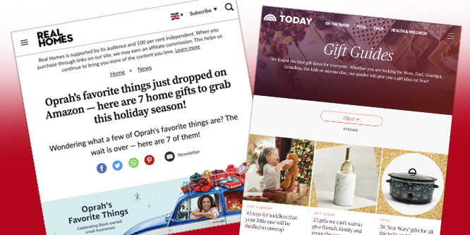 Do affiliate links undermine the marketing value of holiday gift guides?