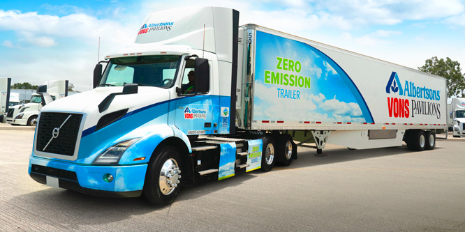 Albertsons takes first baby step towards an electric truck fleet