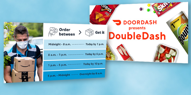 Will the latest Amazon and DoorDash delivery moves give each a leg up on rivals?