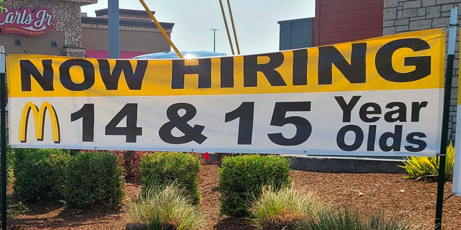 people hiring 14 year olds