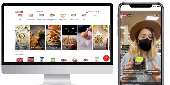 Is livestream grocery shopping on the way in the U.S.?