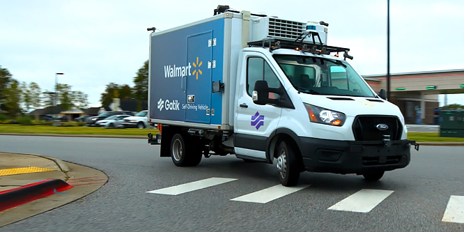 Walmart is making store deliveries for the first time with driverless trucks