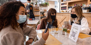 What tech must restaurants put on their menu of services?