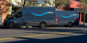 Amazon delivery trucks