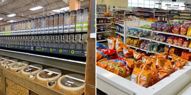 Would organic grocery stores do better if coupled with conventional food stores?