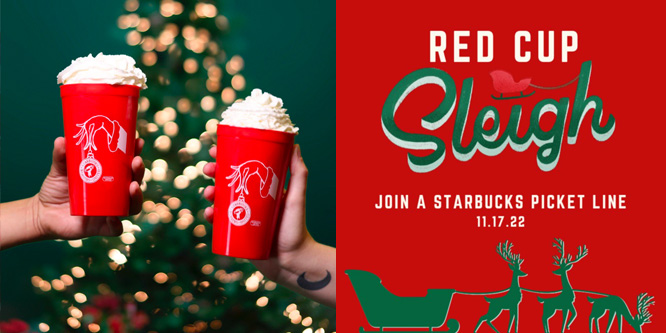 Will a strike on ‘Red Cup Day’ get Starbucks to change its anti-union tune?