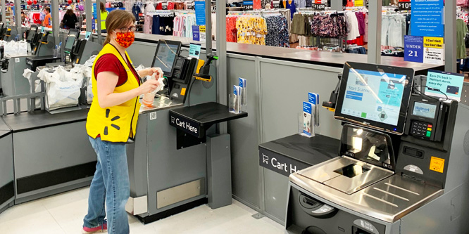 Walmart's official self-checkout rule means workers can't stop shoplifters  - but hidden anti-theft measures are watching