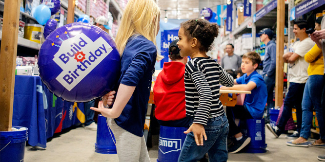 Will Lowe’s become birthday party central for kids?