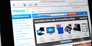 iPad Displaying Walmart Web Site