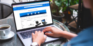 Walmart Restored section on laptop