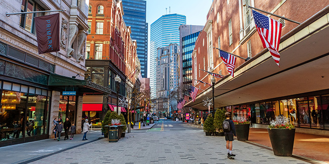 Summer Street - Downtown - Boston Massachusetts