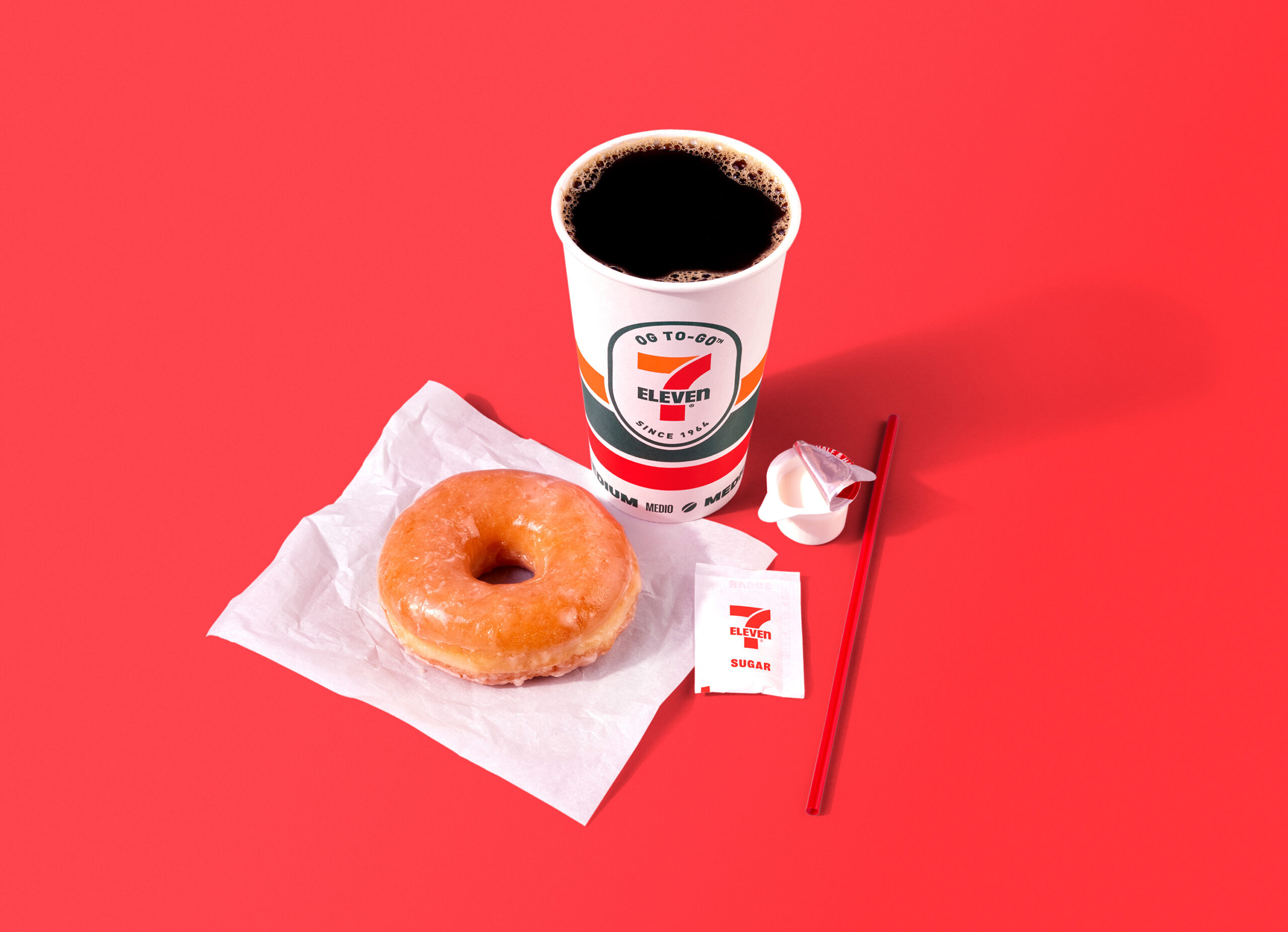 7-Eleven coffee and donut