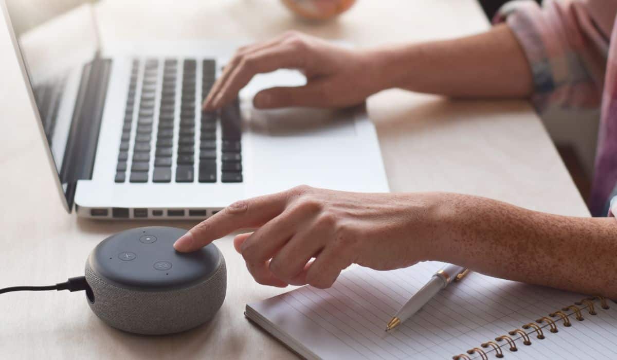 Amazon Alexa-enabled Echo device.