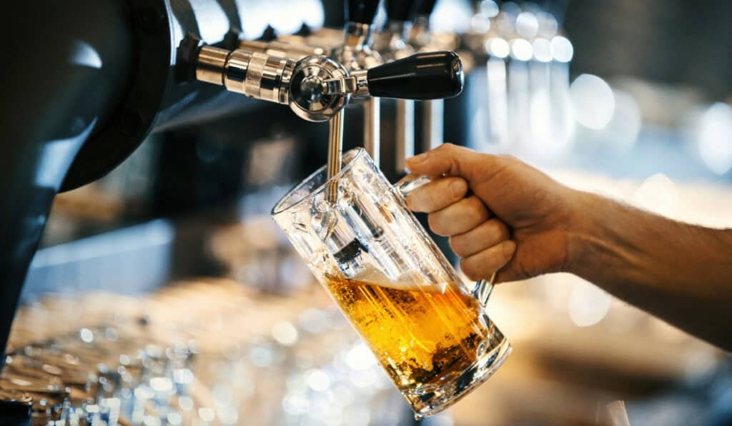 Beer on tap