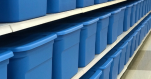 Blue bins