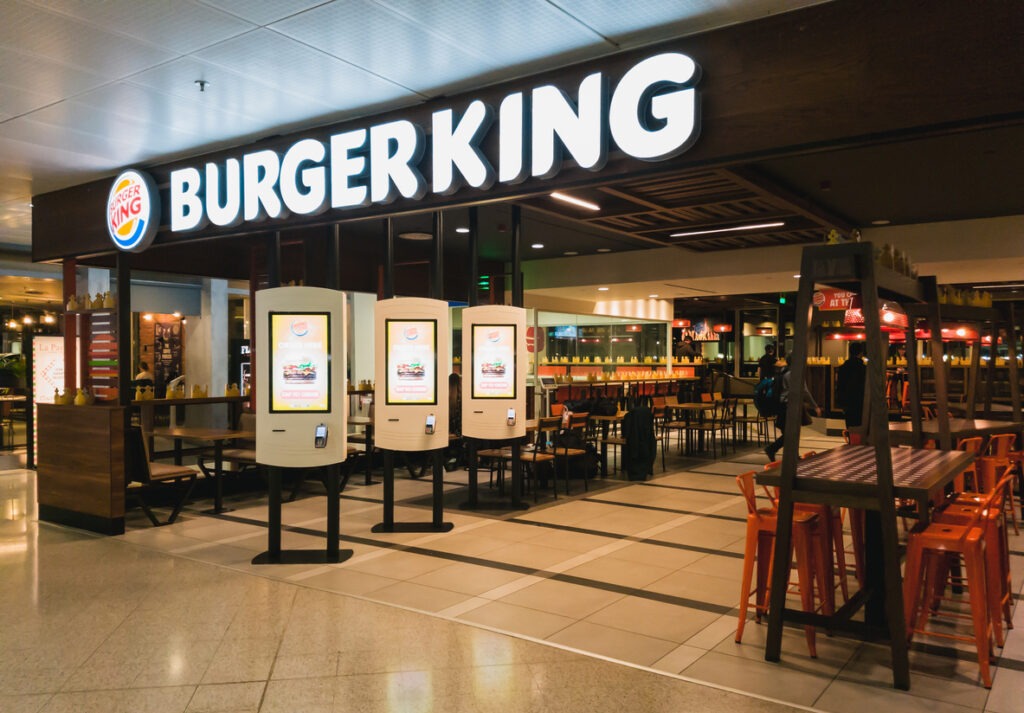 An empty Burger King restaurant