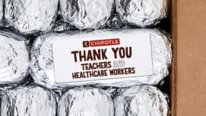 Chipotle Teacher Appreciation and Nurses Week