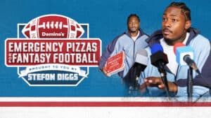Stefon Diggs partnered with Domino's for Emergency Pizza promo