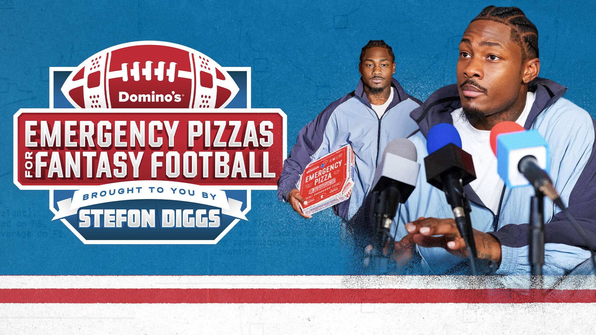 Stefon Diggs partnered with Domino's for Emergency Pizza promo