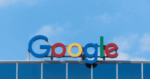 Google sign on building