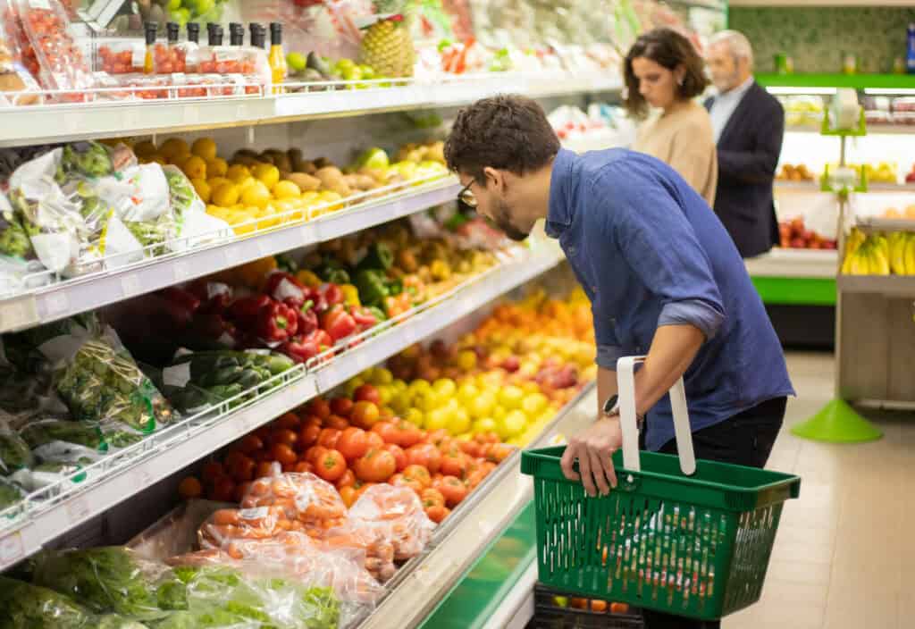 Grocery shopping, produce