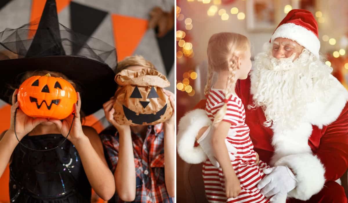 Halloween and Christmas