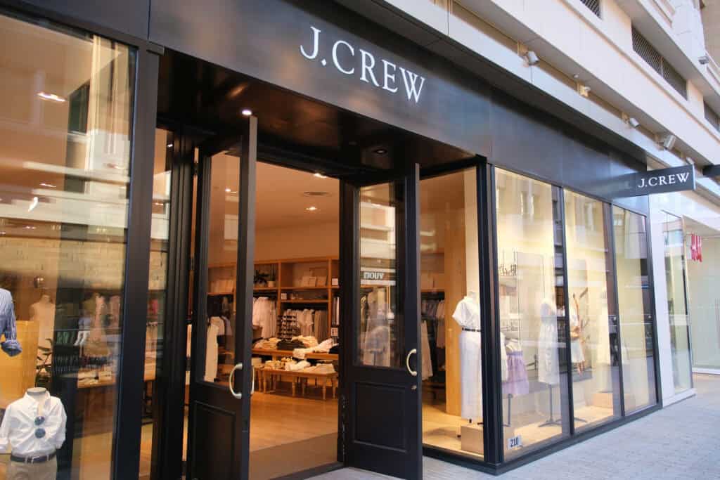 J.Crew clothing retail store